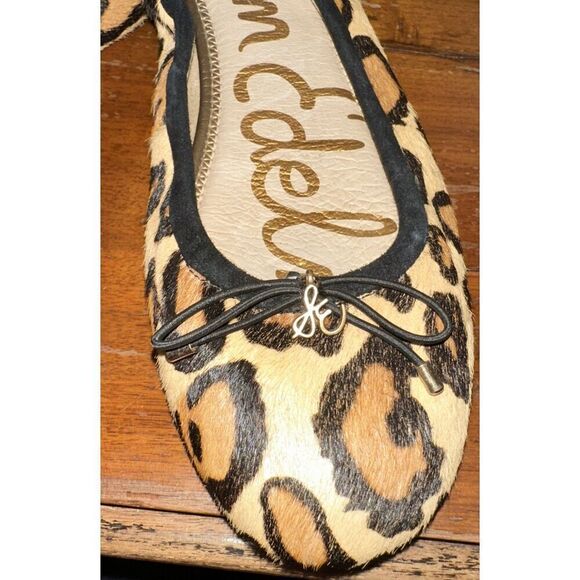 Sam Edelman Womens Felicia Cow Hair Fur Animal Print Ballet Flats Size 7.5 - Picture 3 of 4
